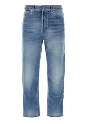 Gucci logo-patch straight-leg jeans - Blue