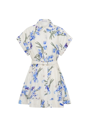 Rebecca Vallance floral-print mini dress - White