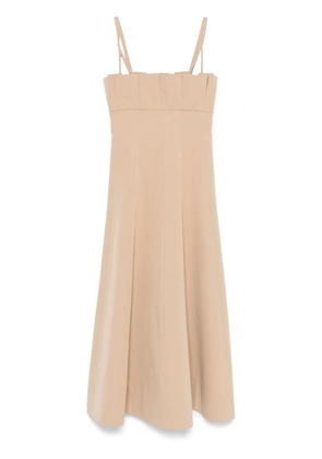 Philosophy Di Lorenzo Serafini pleat-detail midi dress - Neutrals