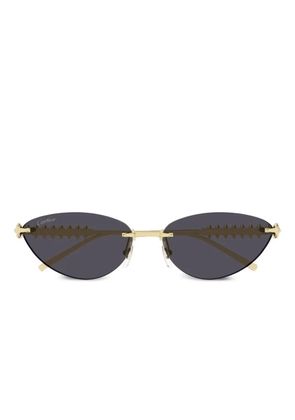 Cartier Eyewear geometric-frame sunglasses - Gold