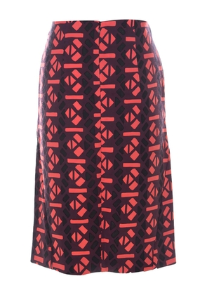Marni Pre-Owned geometric-pattern skirt - Red