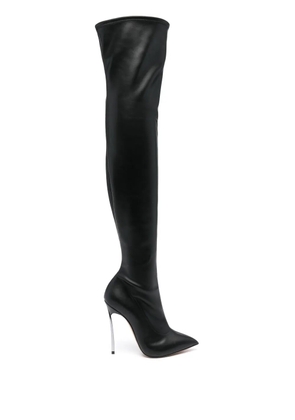 Casadei 120mm Blade boots - Black