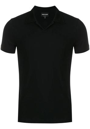 Giorgio Armani short-sleeve polo top - Black