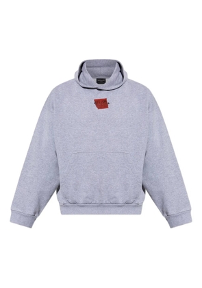 Balenciaga logo-print hoodie - Grey