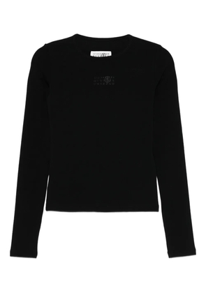 MM6 Maison Margiela Long-sleeved Top - Black