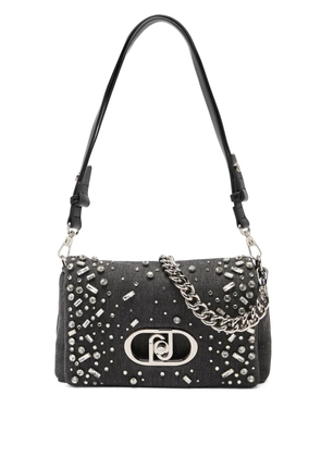 LIU JO quilted jewel cross body bag - Grey