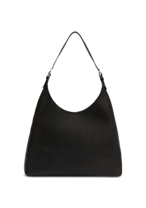 BY FAR large Camryn structured leather shoulder bag - Black