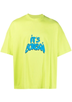 Bonsai logo-print T-shirt - Green