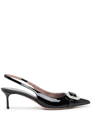 Gedebe 50mm buckle-detail leather sandals - Black