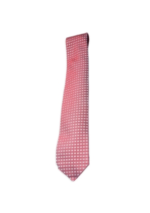 Hermès Pre-Owned 2015-2025 logo-pattern tie - Red