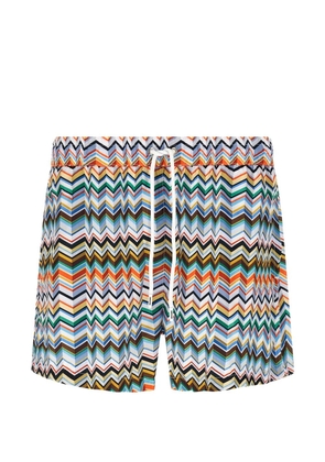 Missoni zigzag-pattern swim shorts - Blue