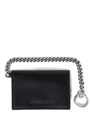 Ann Demeulemeester chain-detail calfskin wallet - Black