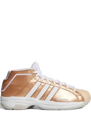 adidas Pro Model 2G 'Copper Metallic/Cloud White/Light Flash Orange' sneakers - Gold