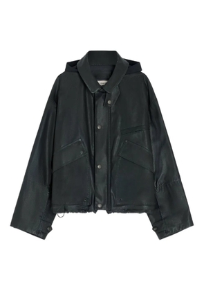 LEMAIRE concealed-hood rain jacket - Black