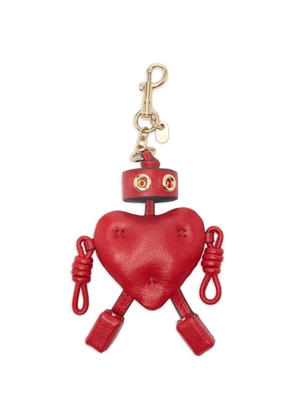 Anya Hindmarch heart-shape keyring - Red
