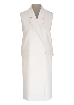 TOTEME long sleeveless blazer - White