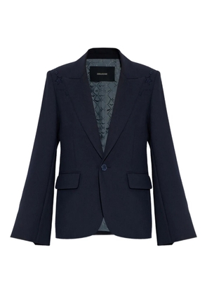 Zadig&Voltaire rhinestones-embellished blazer - Blue