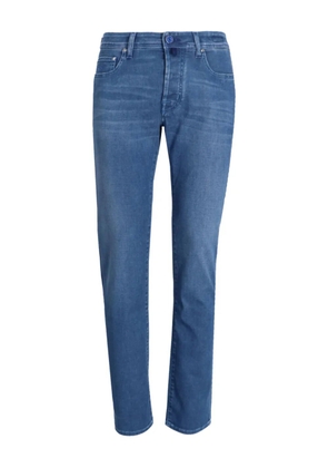Jacob Cohën logo-patch jeans - Blue