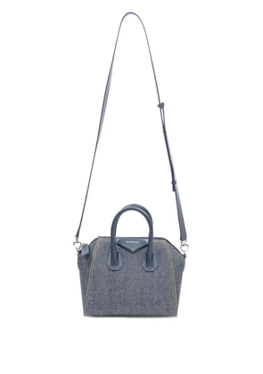 Givenchy mini Antigona denim tote bag - Blue