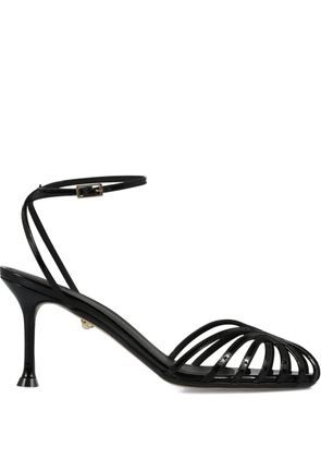 Alevì 75mm Karel ankle-strap leather sandals - Black
