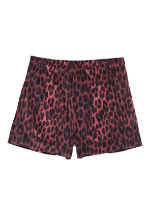BLUE SKY INN leopard-print swim shorts - Pink