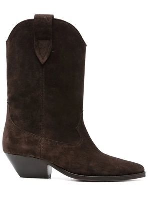ISABEL MARANT suede pointed-toe boots - Brown