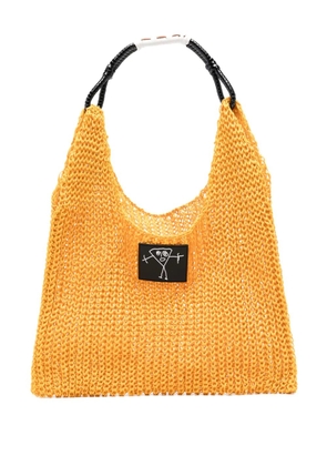 Plan C knitted tote bag - Yellow
