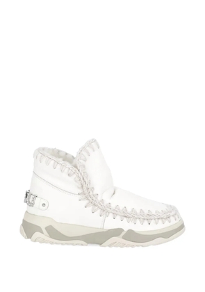 Mou logo-detail boots - White