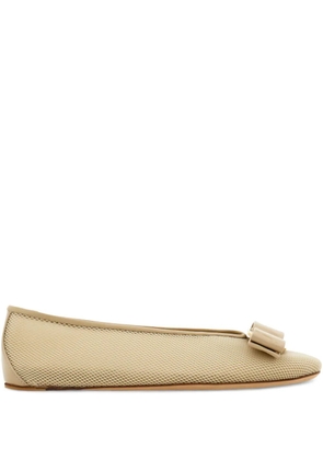 Ferragamo Vara mesh ballet flats - Neutrals