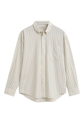 GANT 240 Mulberry Street striped cotton shirt - Neutrals