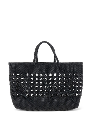 Osoi Biscuit woven tote bag - Black
