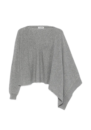 Jil Sander JIL CAPE W ONE SLEEVE VOLCANIC GLASS - 030 - VOLCANIC GLASS