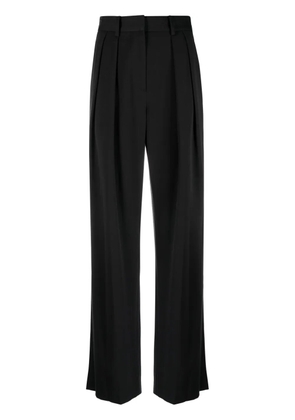 STAUD Luisa pleated wide-leg trousers - Black