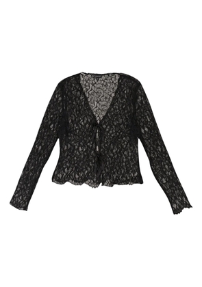 Callipygian lace top - Black