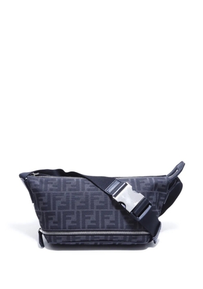 Fendi Pre-Owned Zucca canvas crossbody bag - Black