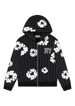 Denim Tears pinstripe zip-fastening sweatshirt - Black