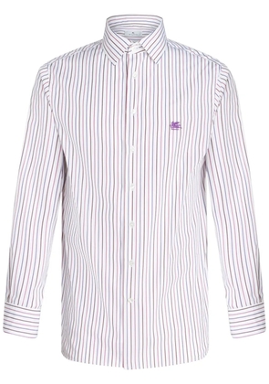 ETRO striped cotton shirt - White