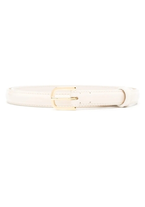 TOTEME thin patent-leather belt - Neutrals