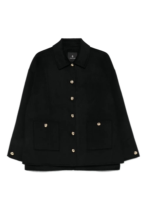 ANINE BING button-fastening patch-pocket jacket - Black