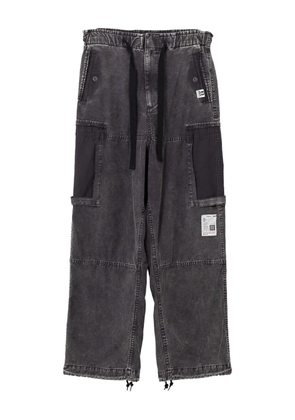 Maison MIHARA YASUHIRO panelled drawstring jeans - Black