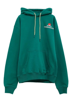 Casablanca logo-print hoodie - Green