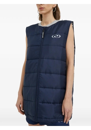 Résumé hooded buttoned coat - Blue