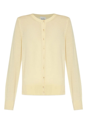 Posse button-front wool cardigan - Yellow