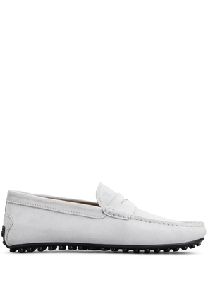 Tod's City Gommino suede loafers - White