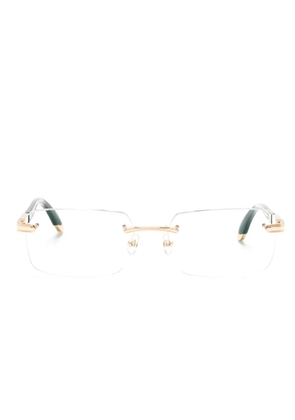 Maybach eyewear Symphony I rectangle-frame glasses - Neutrals