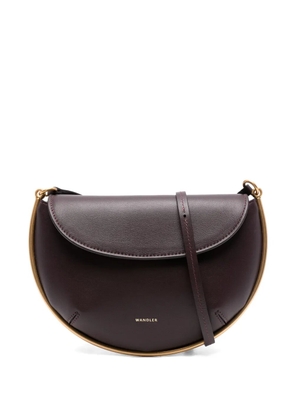 Wandler mini Kate crescent-frame calf leather bag - Red