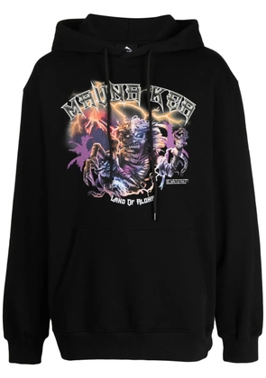 Mauna Kea logo-print cotton hoodie - Black