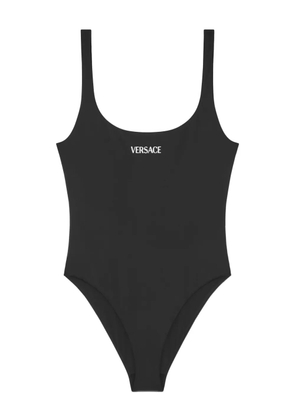 Versace logo swimsuit - Black