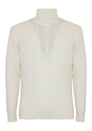 Kangra cable-knit turtleneck sweater - Neutrals