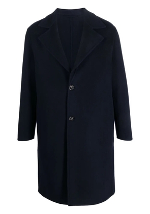 Lardini single-breasted wool-blend coat - Blue